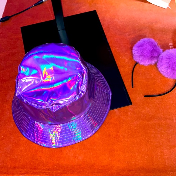 NEW Purple Vinyl Skirt - Picture 5 of 13